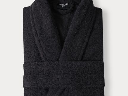 Luxe Badjas Bouclé - Zwart