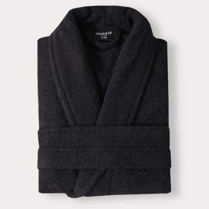 Luxe Badjas Bouclé - Zwart