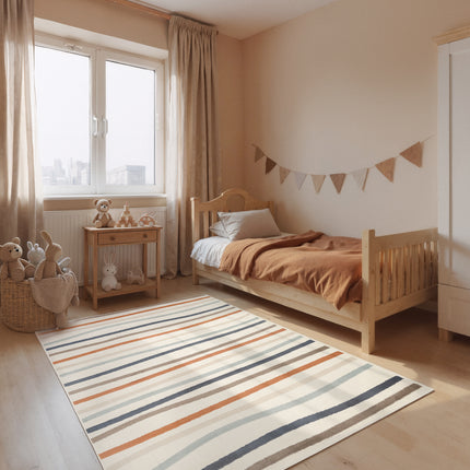 Vloerkleed Linnea Rechthoekig - Creme Multicolor
