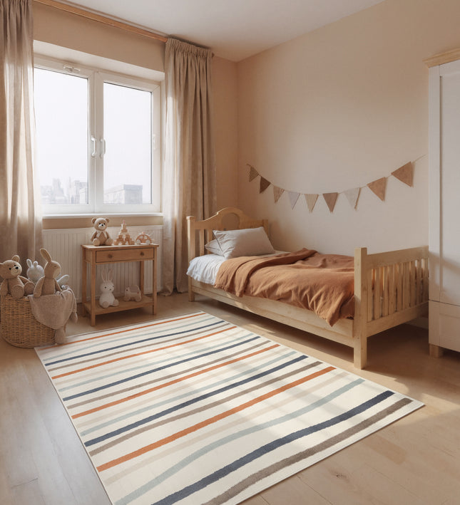 Vloerkleed Linnea Rechthoekig - Creme Multicolor