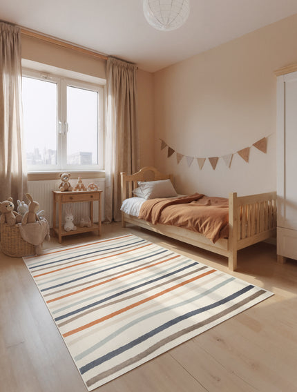 Vloerkleed Linnea Rechthoekig - Creme Multicolor