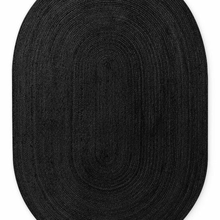 Vloerkleed Rangpur Ovaal - Zwart