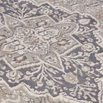 Vloerkleed Vintage Genevieve - Grijs/Crème