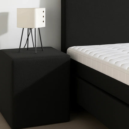 Leegverkoop: Boxspring Julia Relax - Zwart - 140 x 220 cm
