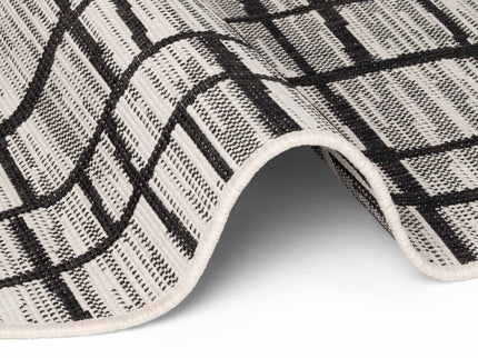 Vloerkleed Crouch Rond - Zwart Wit