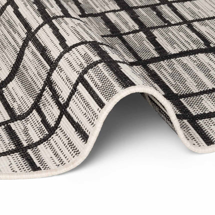 Vloerkleed Crouch Rond - Zwart Wit
