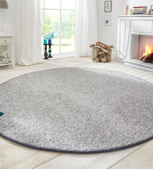 Vloerkleed Wolly Rond - Grijs
