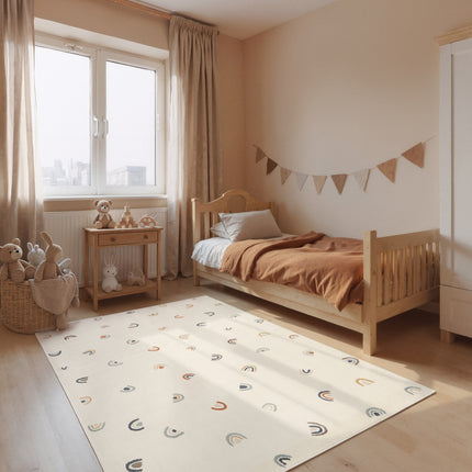 Vloerkleed Ravi Rechthoekig - Creme Multicolor