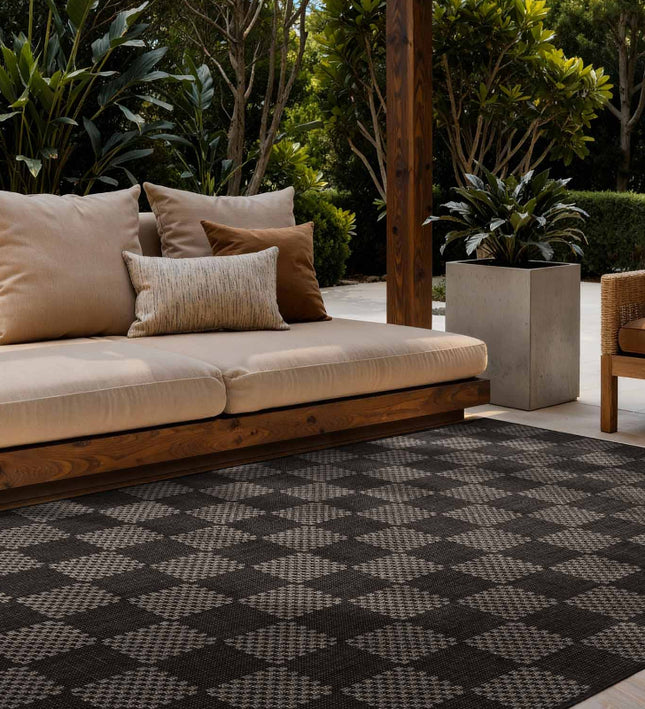 Vloerkleed Dorothy Rechthoekig - Zwart Wit