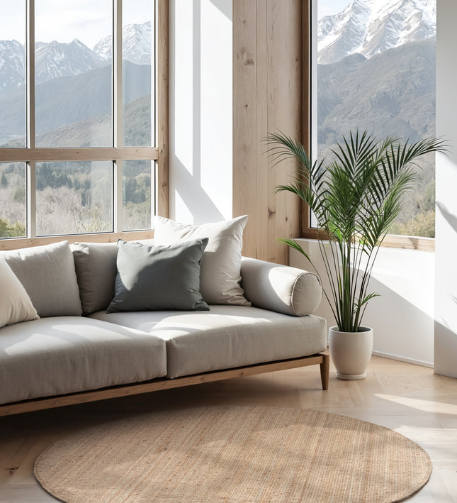 Vloerkleed Jaipur Rond - Natuurlijk goud