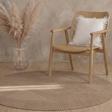Vloerkleed Victoria Rond - Beige