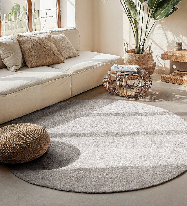 Vloerkleed Rangpur Rond - Wit