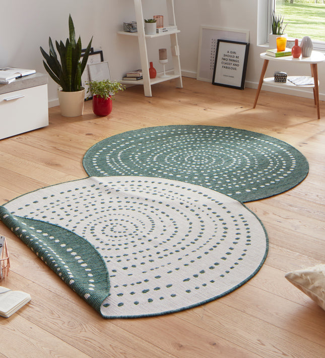 Vloerkleed Bali  - groen, creme