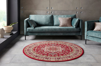 Vloerkleed Parun Tabriz Rond - rood