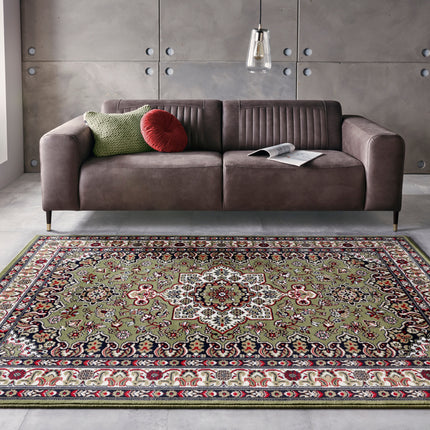Vloerkleed Parun Tabriz Rechthoekig - groen
