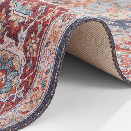Vloerkleed Sylla Rechthoekig - indigo-blauw