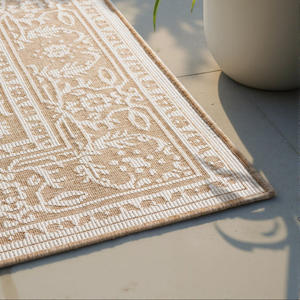 Dubbelzijdig Buitenkleed Kona - Beige/Wit
