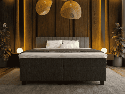 Boxspring met opbergruimte Beam - Antraciet