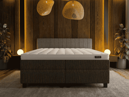 Boxspring met opbergruimte Beam - Antraciet