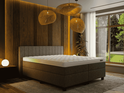 Boxspring met opbergruimte Beam - Antraciet