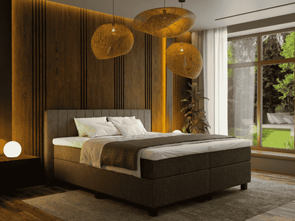 Boxspring met opbergruimte Beam - Antraciet