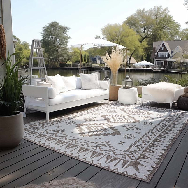 Dubbelzijdig Buitenkleed Elle - Beige