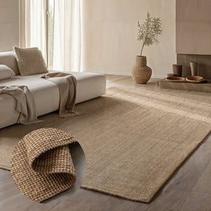 Handgeweven Jute Vloerkleed - Naturel