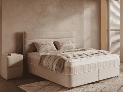 Boxspring met Opbergruimte - Horizon - Beige