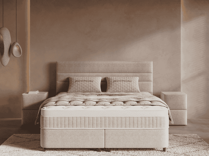 Boxspring met Opbergruimte - Horizon - Beige