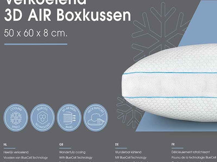 Blue Cell 3D Verkoelend Boxkussen