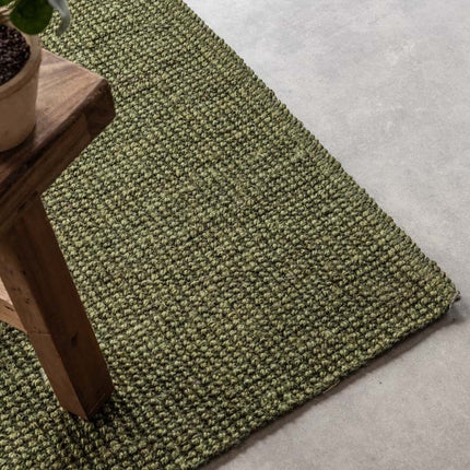 Handgeweven Jute Vloerkleed  - Groen