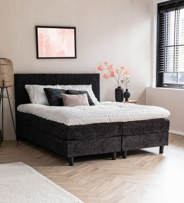 Boxspring Julia Geweven - Antraciet