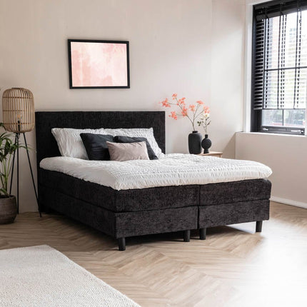 Boxspring Julia Geweven - Antraciet