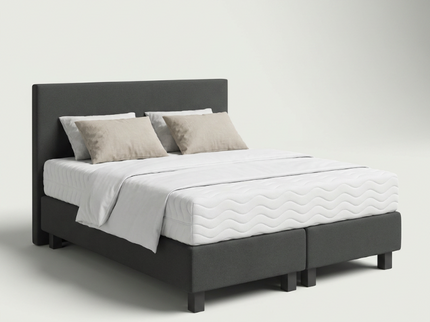 Boxspring Julia Relax in antraciet, driekwart aanzicht