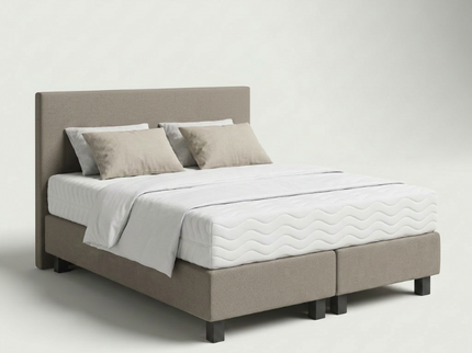 Boxspring Julia Relax in beige, driekwart aanzicht