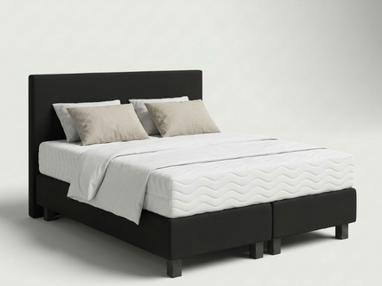 Boxspring Julia Relax in zwart, driekwart aanzicht
