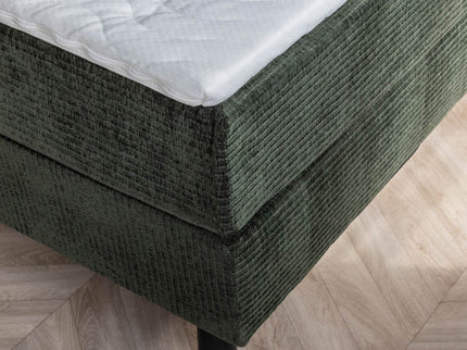 Boxspring Julia Rib - Olijfgroen - 180 x 200 cm