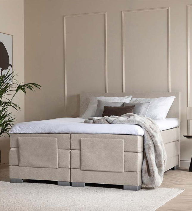 Elektrische Boxspring Julia - Beige