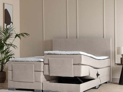 Elektrische Boxspring Julia - Beige