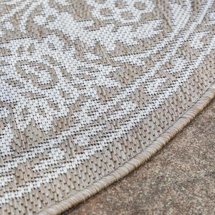 Buitenkleed Brunello Rond - Crème