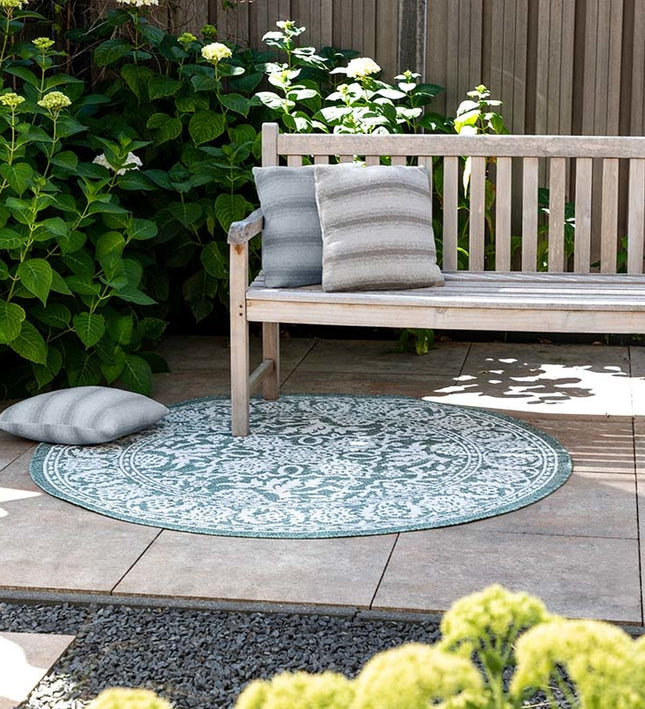 Buitenkleed Brunello Rond - ø 160 cm - Groen