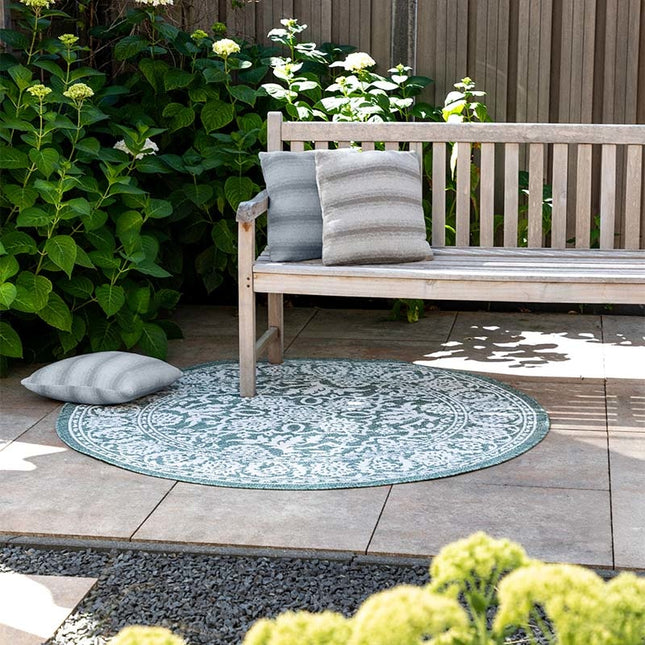 Buitenkleed Brunello Rond - ø 160 cm - Groen