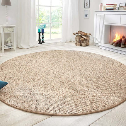 BT Wolly Vloerkleed Rond Wool - Beige