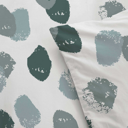 Byrklund Dekbedovertrek Katoen - Spotty Animal - Groen