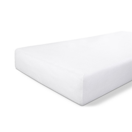 Byrklund Molton Hoeslaken - Polyester Katoen -  Wit
