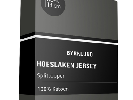 Byrklund Splittopper Hoeslaken - Jersey Stretch - Antraciet