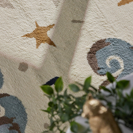 Vloerkleed Einhorn Rond - Creme Multicolor