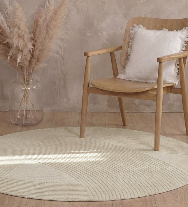 Ted Baker Vloerkleed Victoria Rond - Crème