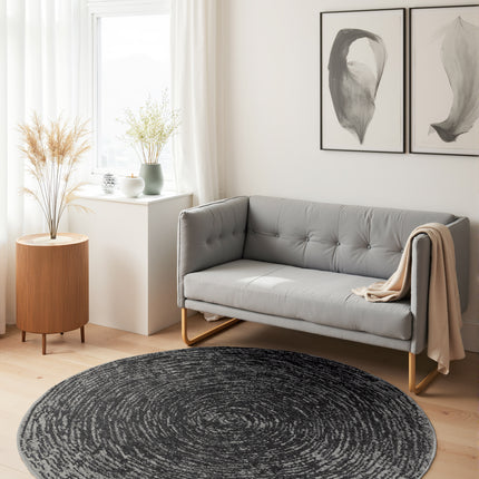 Vloerkleed Cavallo Rond - Grijs