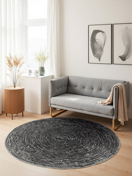 Vloerkleed Cavallo Rond - Grijs